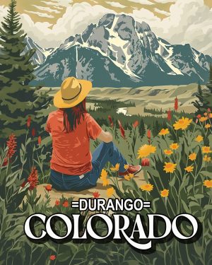 Taking in the View -  Durango Souvenir Art Print