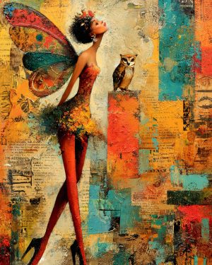 Tansy Greenwillow with Her Owl - Faires Art Print