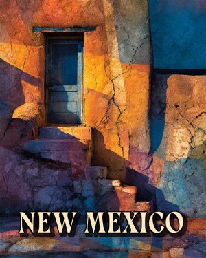 Taos Doorway -  New Mexico Souvenir Art Print