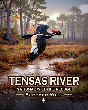 Tensas River National Wildlife Refuge, Louisiana  - Forever Wild Ivory Billed Woodpecker