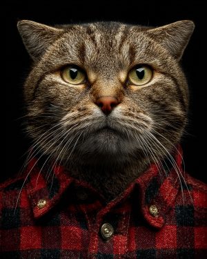 They Just Call Him Timber - Maine Coon Cat Art Print
