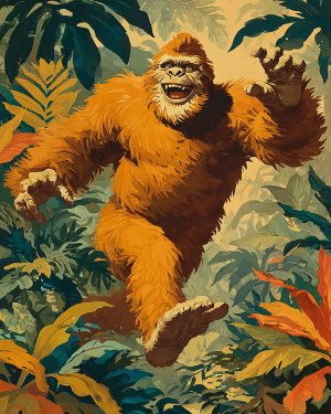 Until Now I Didn't Even Believe in You -  Funny Bigfoot Alien Artwork