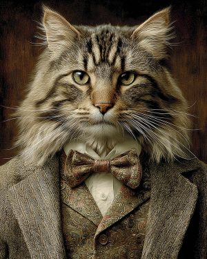 Tom from Toronta - Maine Coon Cat Art Print