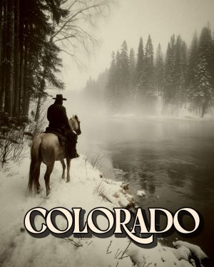 Tough Crossing - Colorado Souvenir Art Print