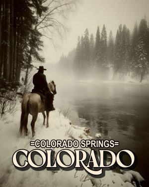 Tough Crossing - Colorado Springs Souvenir Art Print