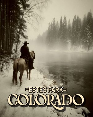 Tough Crossing -  Estes Park Souvenir Art Print