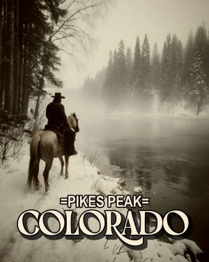 Tough Crossing -  Pikes Peak Souvenir Art Print