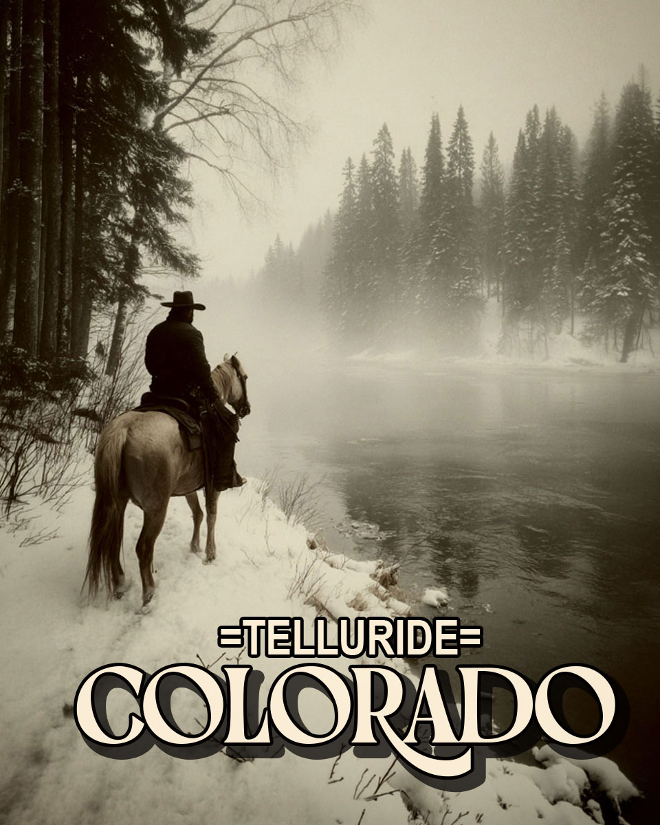 Tough Crossing -  Telluride Souvenir Art Print