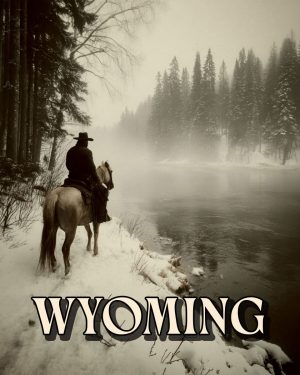 Tough Crossing -  Wyoming Souvenir Art Print