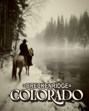 Tough Crossing - Breckenridge, Colorado Souvenir Art Print