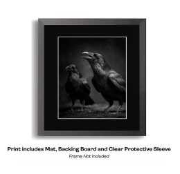 Two Black Ravens at Midnight