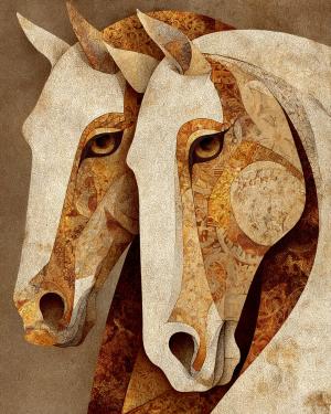 Two Buckskin Horses