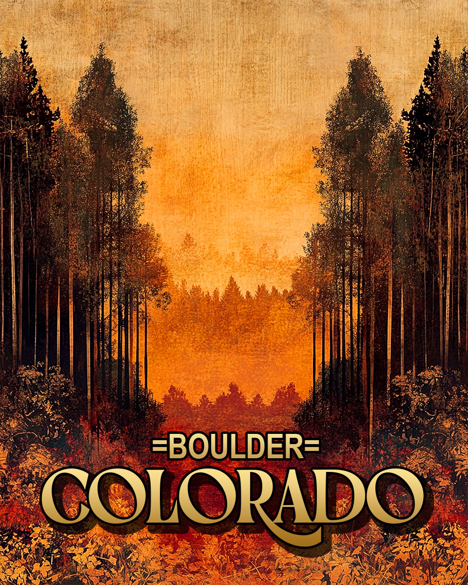 Vintage Fall Day - Boulder Colorado Souvenir Art Print.jpg