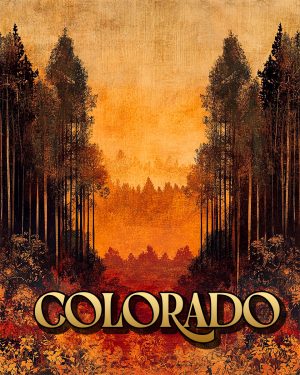 Vintage Fall Day - Colorado Souvenir Art Print