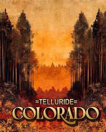 Vintage Fall Day -  Telluride Souvenir Art Print