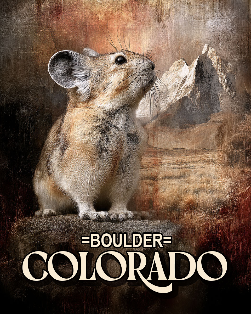 Vintage Pika - Boulder Colorado Souvenir Art Print.jpg