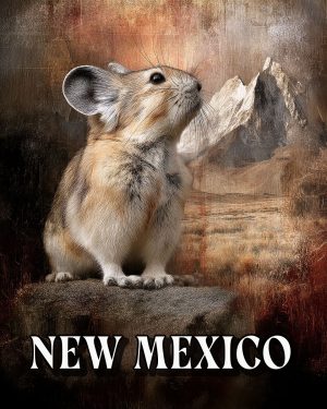 Vintage Pika -  New Mexico Souvenir Art Print
