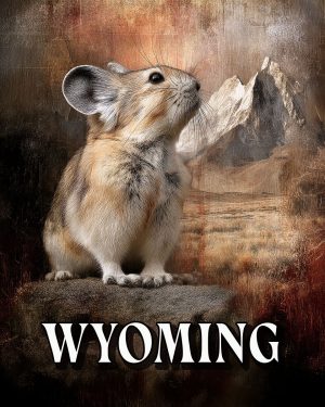 Vintage Pika -  Wyoming Souvenir Art Print