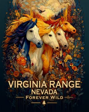 Virginia Range Nevada - Forever Wild Horses Souvenir Art Print