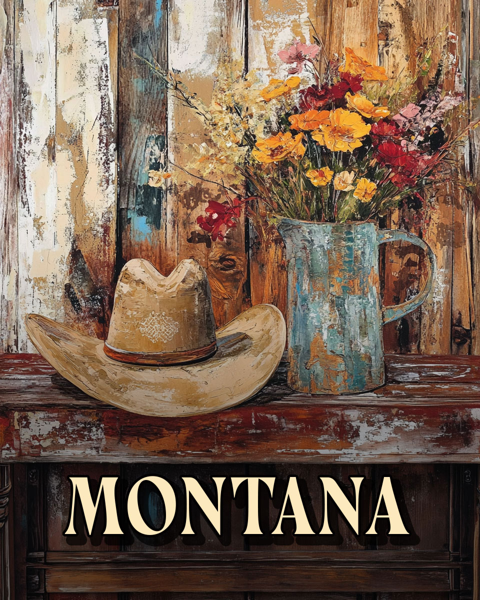 Western Still Life -  Montana Souvenir Art Print