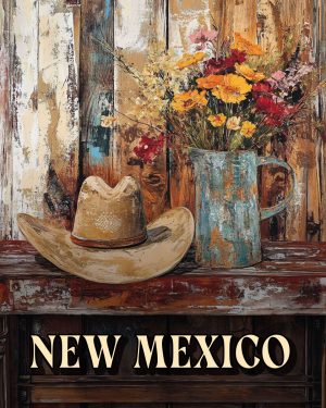 Western Still Life -  New Mexico Souvenir Art Print