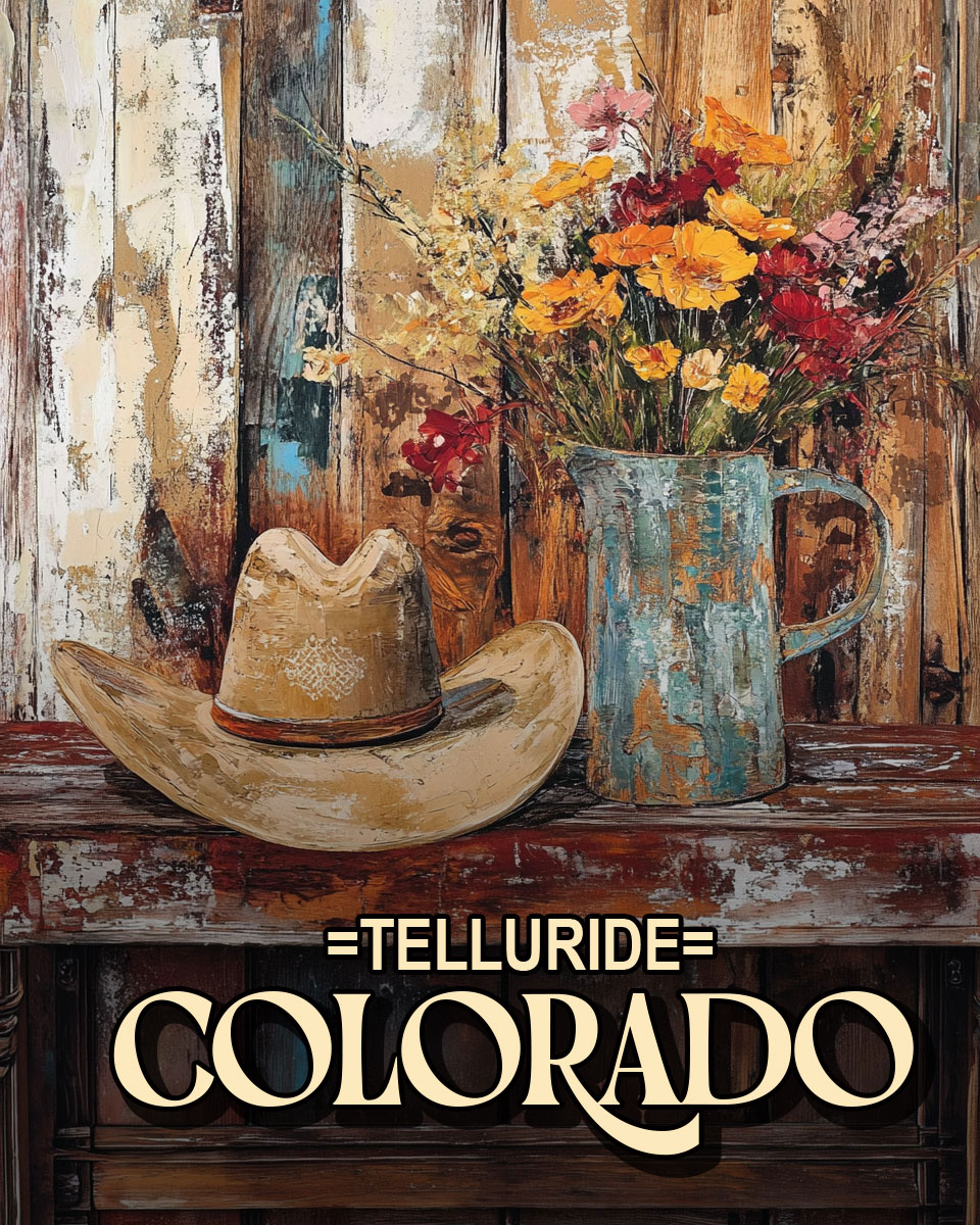 Western Still Life -  Telluride Souvenir Art Print
