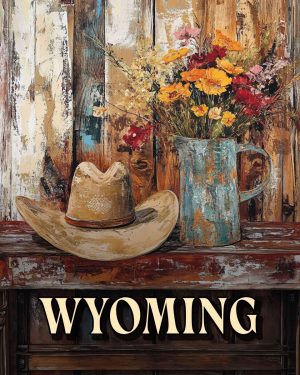 Western Still Life -  Wyoming Souvenir Art Print