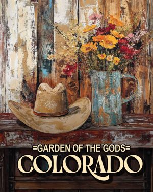 Western Still Life - Garden of the Gods Souvenir Art Print