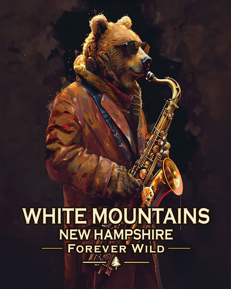 White Mountains, New Hampshire  - Forever Wild - Bear Playing the Saxaphone