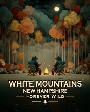 White Mountains, New Hampshire  - Forever Wild - Black Bears Roasting Marshmallows