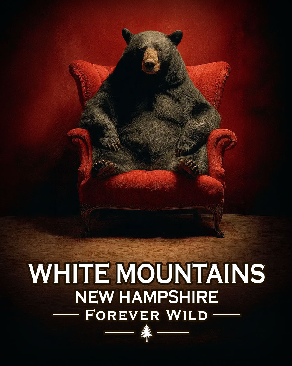 White Mountains, New Hampshire  - Forever Wild - Lazy Bear in Chair