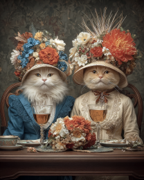 Delilah & Cherish from Chicago - Funny Wine Art Print