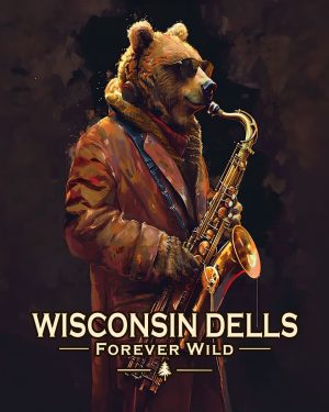 Wisconsin Dells  - Forever Wild - Bear Playing the Saxaphone