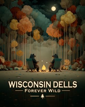 Wisconsin Dells  - Forever Wild - Black Bears Roasting Marshmallows
