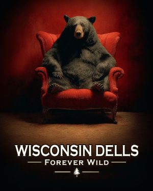 Wisconsin Dells  - Forever Wild - Lazy Bear in Chair
