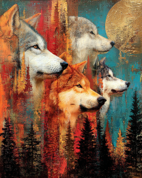 Wolf Spirits - Wolves Art Print