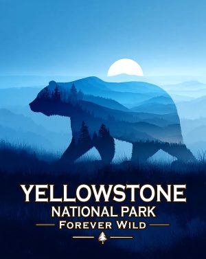 Yellowstone National Park  - Forever Wild - Wild Bear Spirit Wildlife