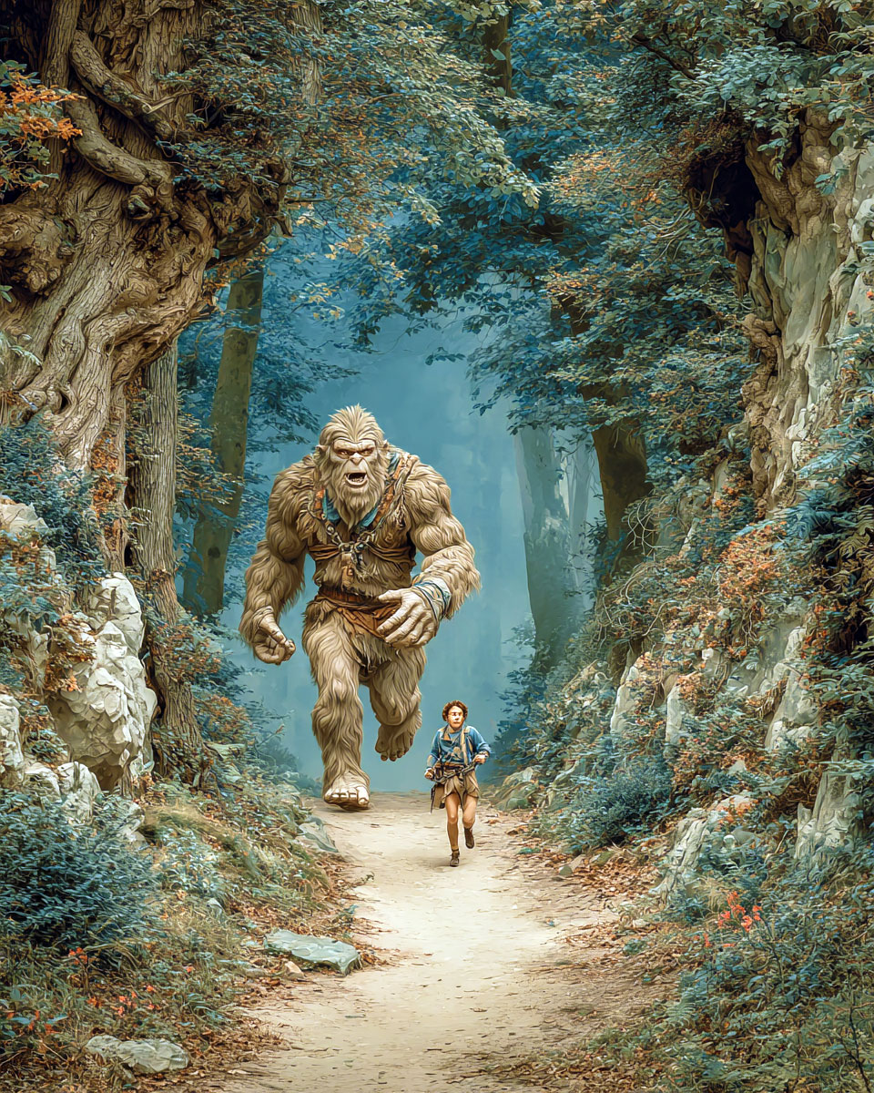 You Never Have to Go to School?! -  Funny Bigfoot Artwork