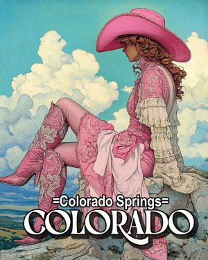 Young Pink Cowgirl - Colorado Springs Souvenir Art Print