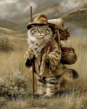 Your Guide Joe Driftwood - Maine Coon Cat Art Print