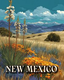Yucca Landscape -  New Mexico Souvenir Art Print