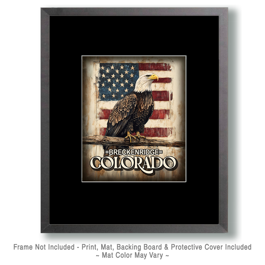 American Bald Eagle - Breckenridge, Colorado Souvenir Art Print - Image 2