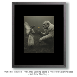 A Peace Offering - Vintage Bigfoot Art