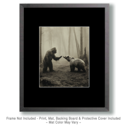 Let's Talk This Through - Vintage Bigfoot Art