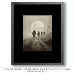 Heading to Camp - Vintage Bigfoot Art