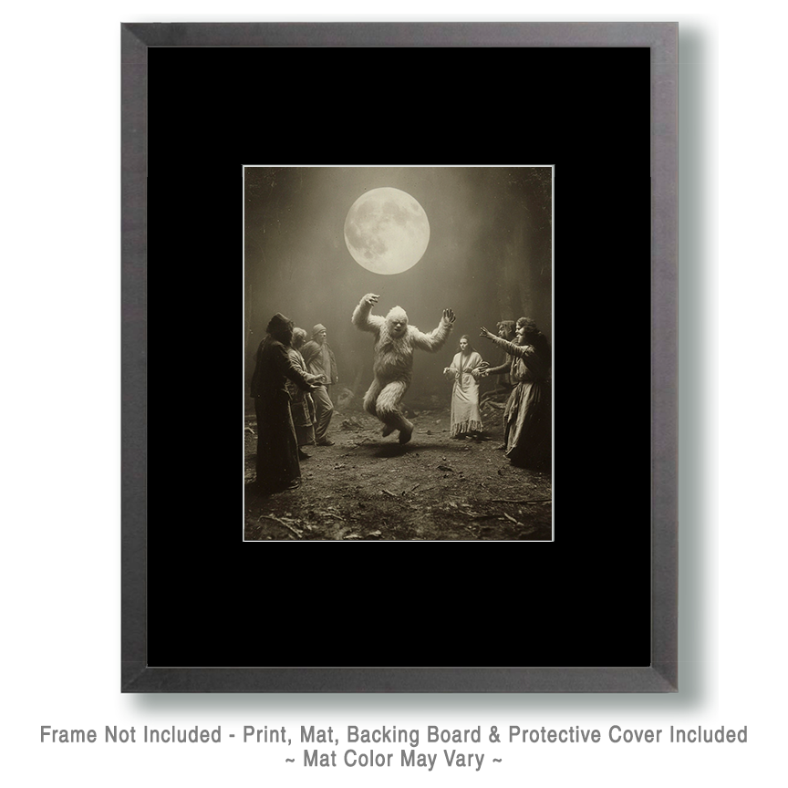 Busting a Move - Vintage Bigfoot Art