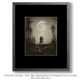 Secret Meeting - Vintage Bigfoot Art