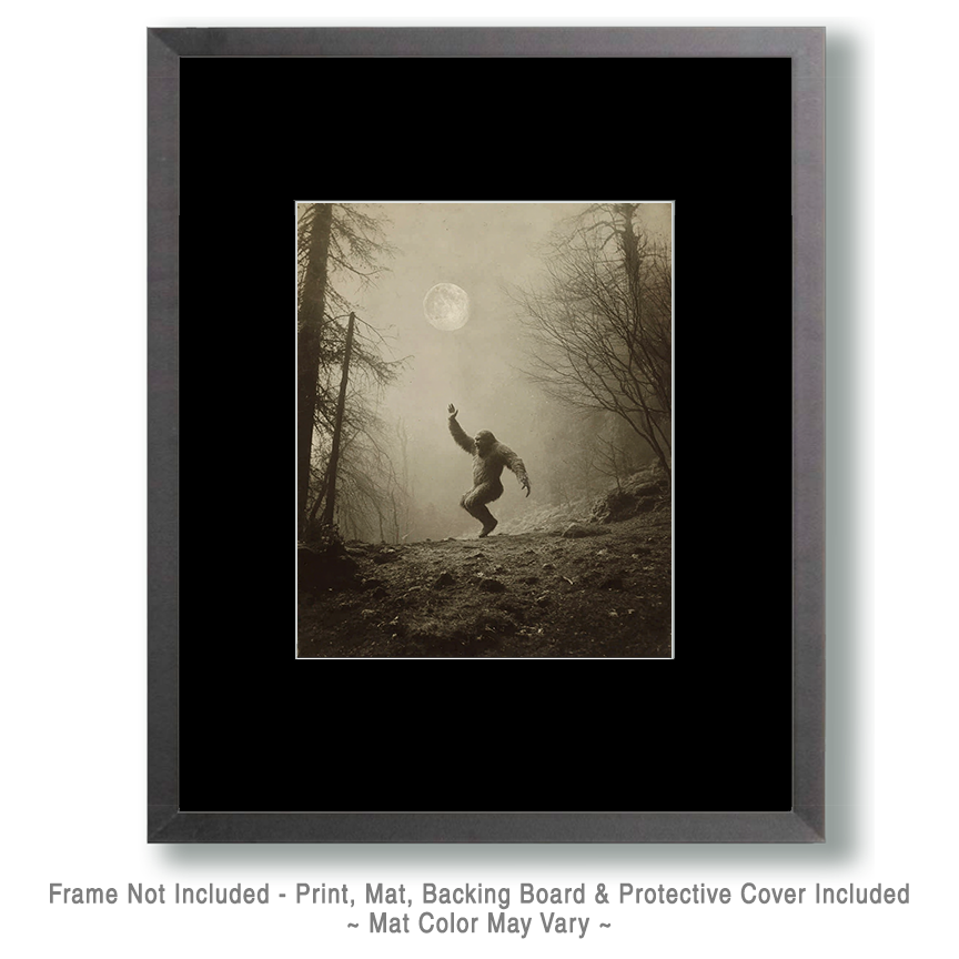 Dancing Like Nobody's Watching - Vintage Bigfoot Art