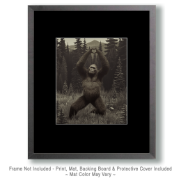 Love Hand Sign - Vintage Bigfoot Art