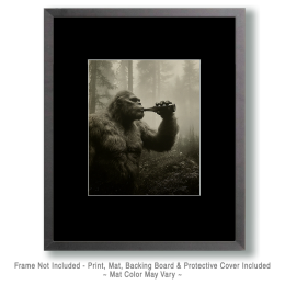Beer Me Now - Vintage Bigfoot Art
